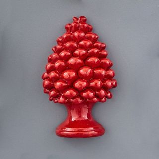 Magnete pigna rossa in resina