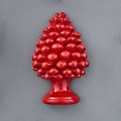 Magnete pigna rossa in resina