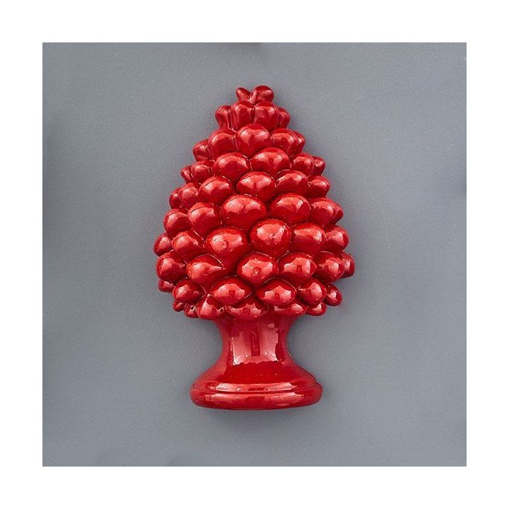 Magnete pigna rossa in resina
