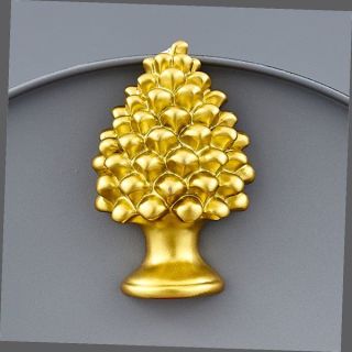 Magnete pigna oro in resina