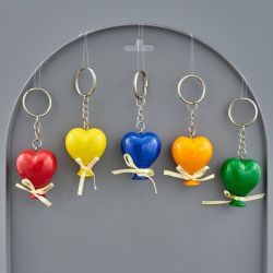 Portachiavi cuore in resina