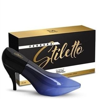 Profumo Ferrera Stiletto da 100 ml in flacone a forma di scarpa blu