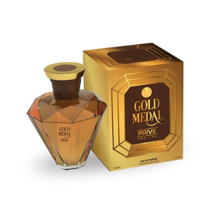 Profumo Gold Medal Privé da 100 ml con confezione dorata