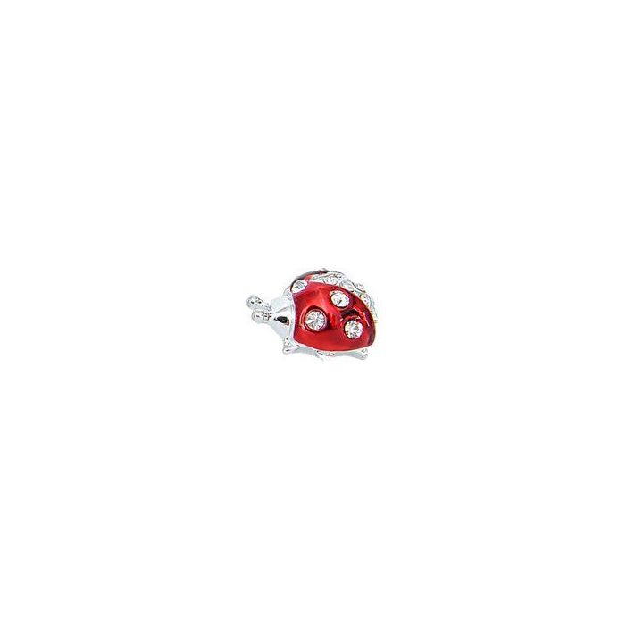 Coccinella rossa con strass