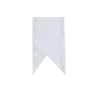 Nastro organza bordo raso bianco da 38 mm