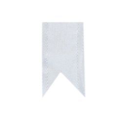 Nastro organza bordo raso bianco da 38 mm