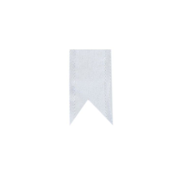 Nastro organza bordo raso bianco da 38 mm