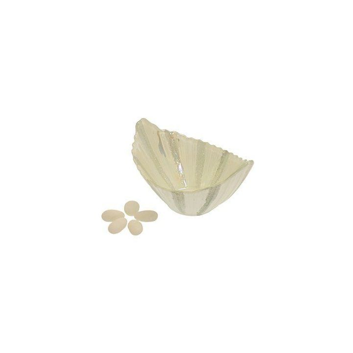 Piatto conchiglia in vetro da 17 cm
