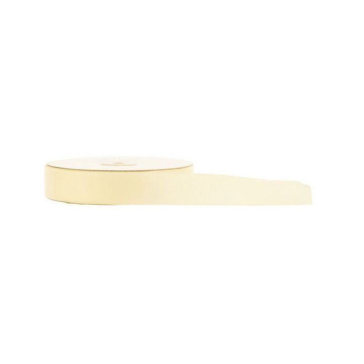 Nastro grosgrain crema da 25 mm
