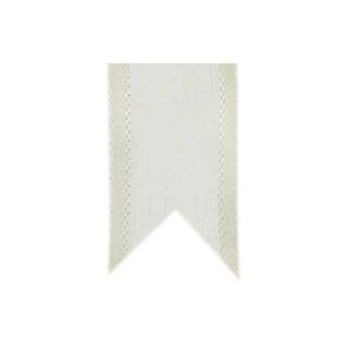 Nastro organza bordo raso panna da 20 mm