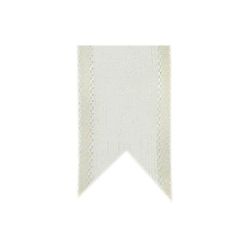 Nastro organza bordo raso panna da 20 mm