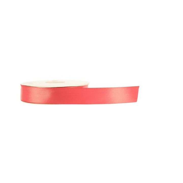 Nastro doppio raso corallo da 25 mm