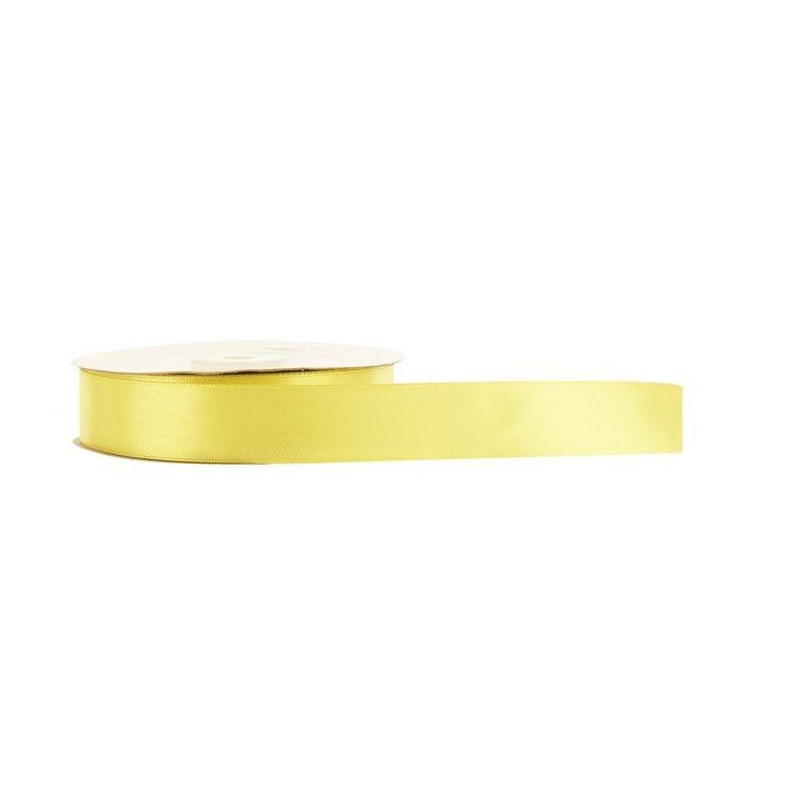 Nastro doppio raso giallo da 25 mm