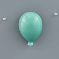 Palloncino da parete in ceramica verde acqua