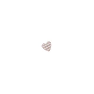 Applicazione cuore a righe in cotone