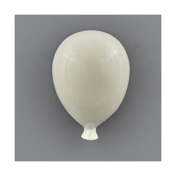 Palloncino da parete in ceramica color crema