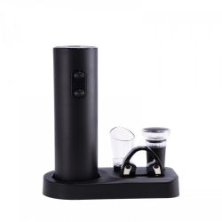 Apribottiglie elettrico per vino con aeratore, tappo sottovuoto e tagliacapsule