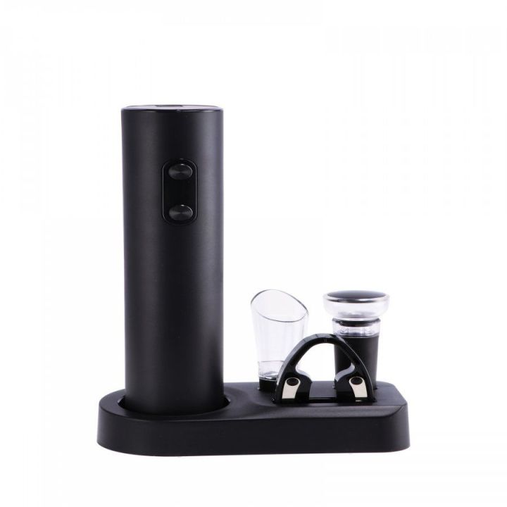 Apribottiglie elettrico per vino con aeratore, tappo sottovuoto e tagliacapsule