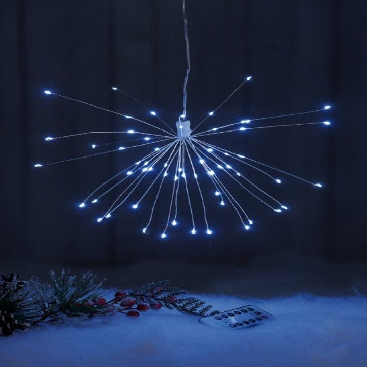Decorazione luminosa da appendere a fuoco d’artificio con 120 LED