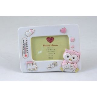 Portafoto con gufetti rosa 5x7