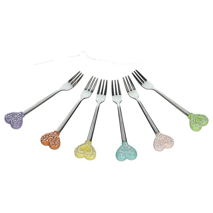 Set 6 forchettine dolce cupcakes charlott | CarinCasa