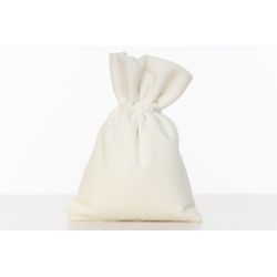 Sacchetto in velluto bianco
