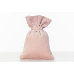 Sacchetto in velluto rosa