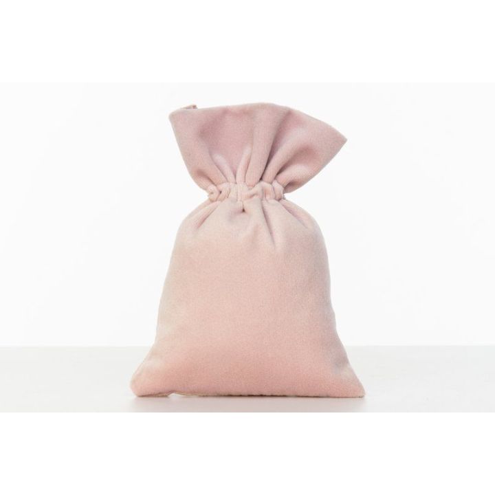 Sacchetto in velluto rosa
