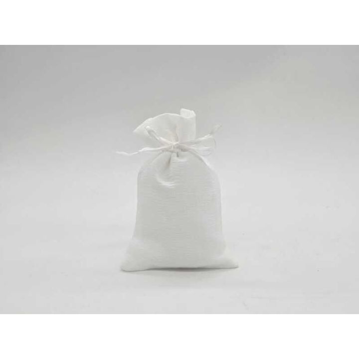 Sacchetto froissé bianco