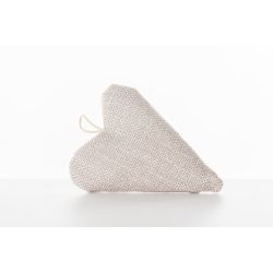 Cuore portaconfetti beige