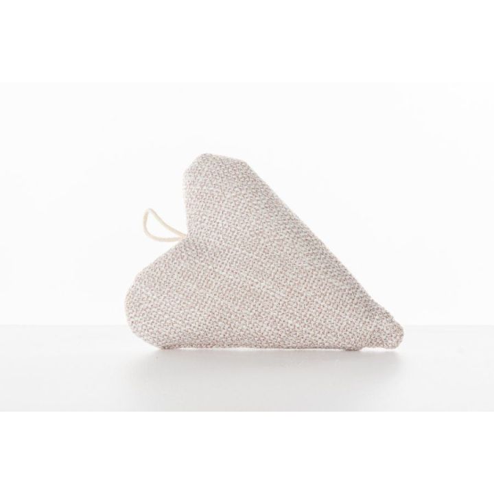 Cuore portaconfetti beige