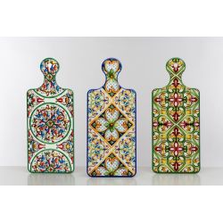 Tagliere in ceramica decorata