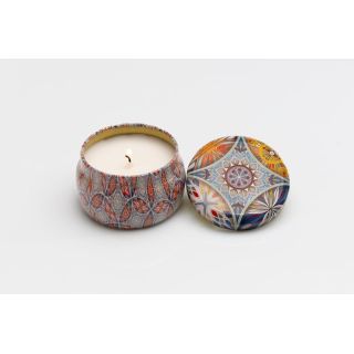 Candela in lattina mandala