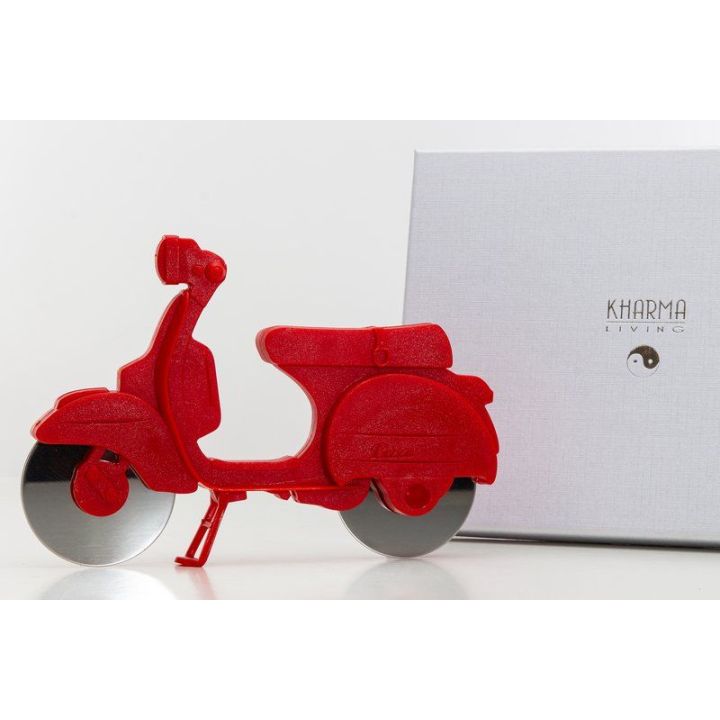 Tagliapizza scooter rosso