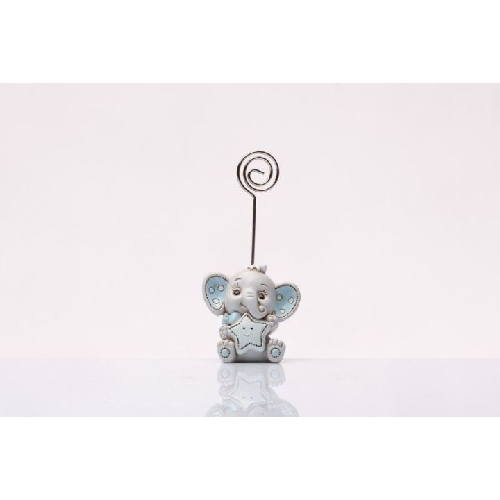 Elefante memo clip azzurro