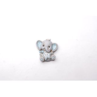 Elefante magnete azzurro