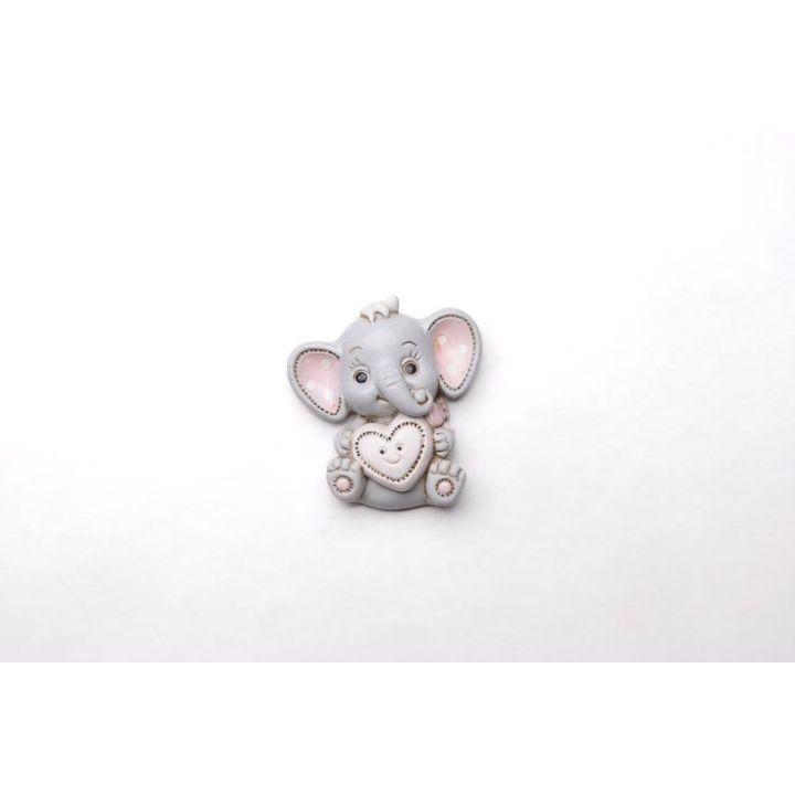 Elefante magnete rosa