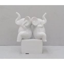 Coppia elefanti su base