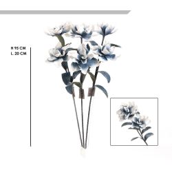 Fiore in foam blu e bianco
