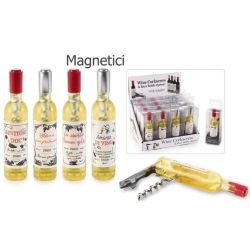 Cavatappi apribottiglia a bottiglia con magnete in confezione regalo