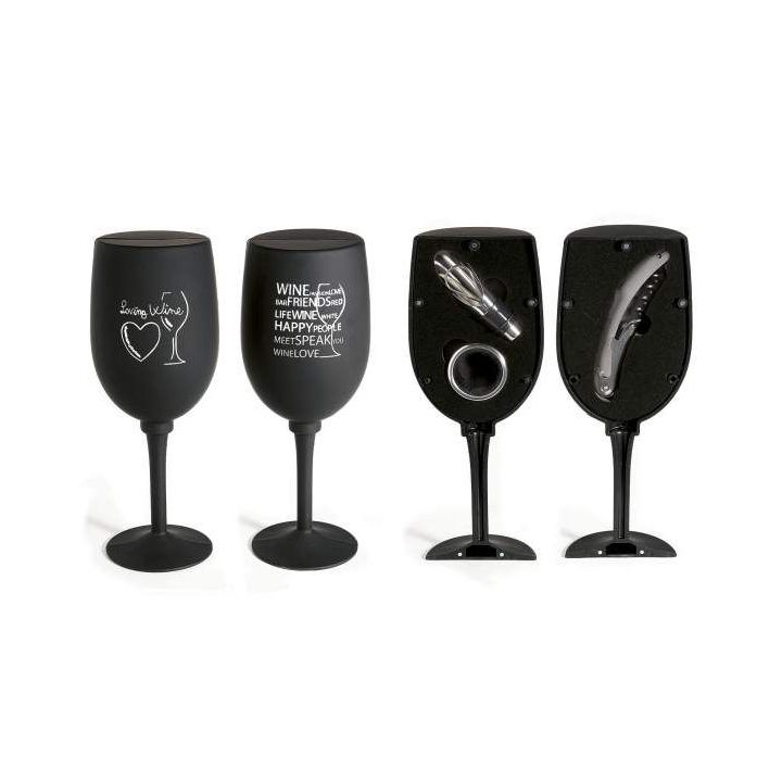 Calice regalo con tre accessori da sommelier