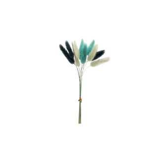 Pampas set da 10 pz. 3 dark blu + 3 light blu + 4 bianchi