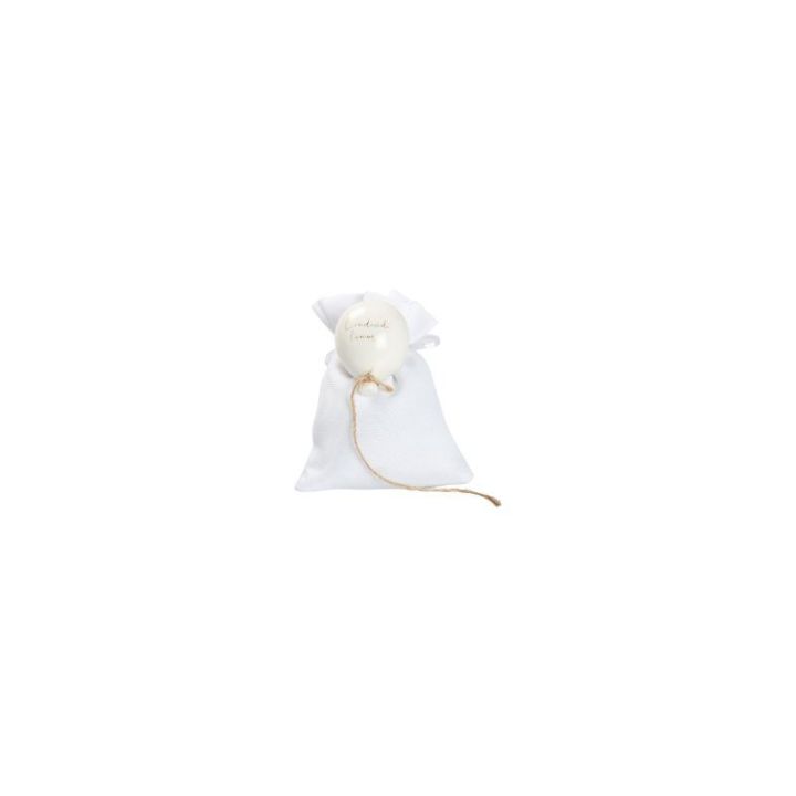Magnete palloncino bianco con corda e con 4 frasi