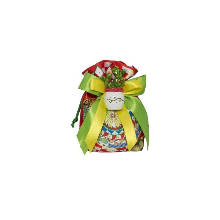 Sacchetto maiolica con magnete piantine fichidindia