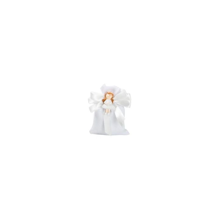 Magnete bimba resina con cuore e coroncina