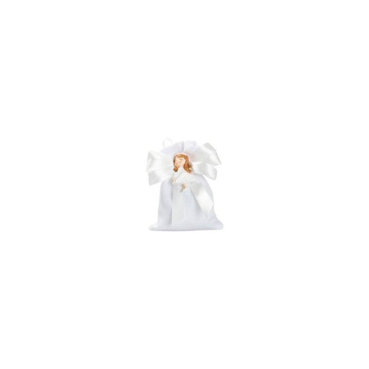 Magnete bimba resina con cuore e coroncina