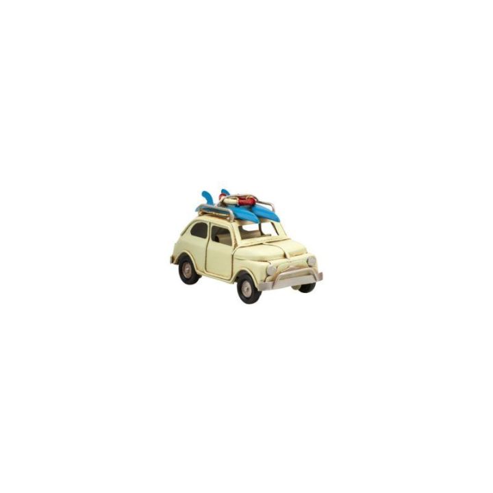 Auto in metallo con tavola surf