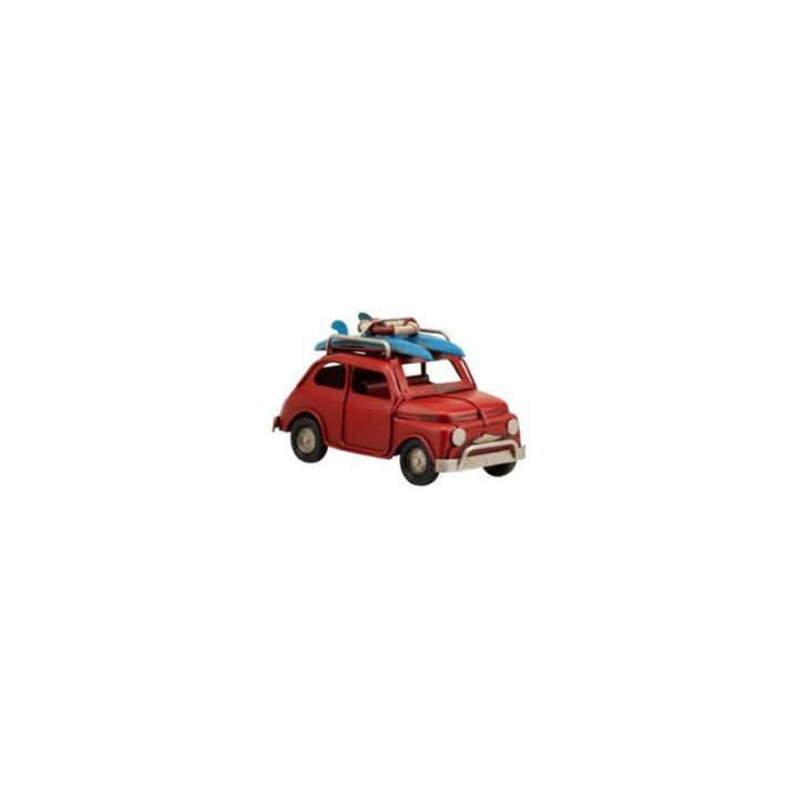 Auto in metallo con tavola surf