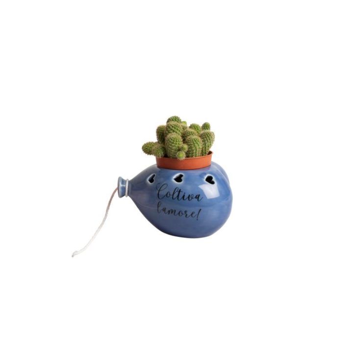 Palloncino cuore porcellana porta pianta in 4 col. (ocra tortora rosa
