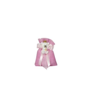 Magnete orsetto resina bimba con corona